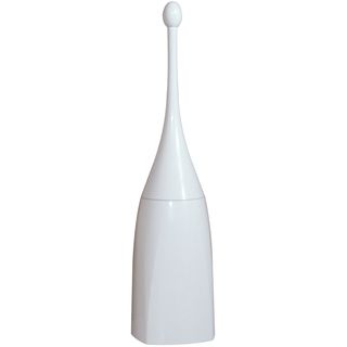 Portascopino per bagno - da terra - 12x12x48,5 cm - ABS - bianco - Mar Plast