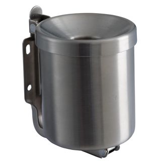 Posacenere murale Nido - diametro 13,5 cm - H 11 cm - 0,5 L - acciaio inox - Me…