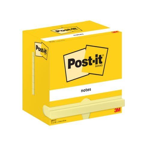 Post-it 665-CY - Blocchi - 76 x 127 mm - 100 fogli (12 x 100) - giallo canarino