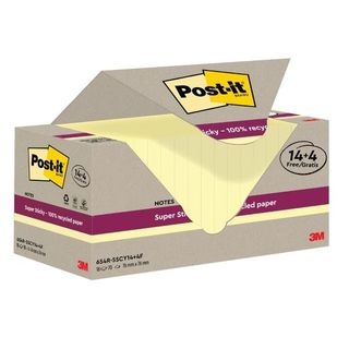 Post-it Super Sticky - Blocchi - 76 x 76 mm - 1260 fogli (18 x 70) - giallo can…
