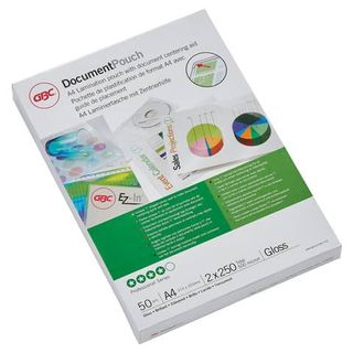 Pouches - A4 - 216 x 303 mm - 2 x 250 mic - GBC - conf. 50 pezzi