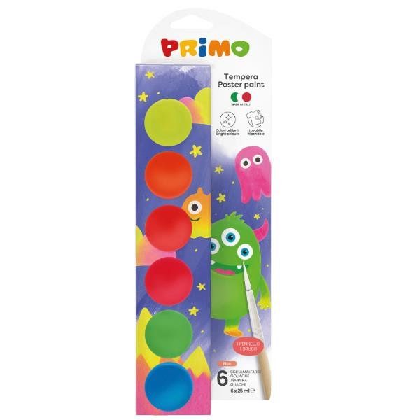 PRIMO CF6 TEMPERA IN VASETTI COL. FLUO