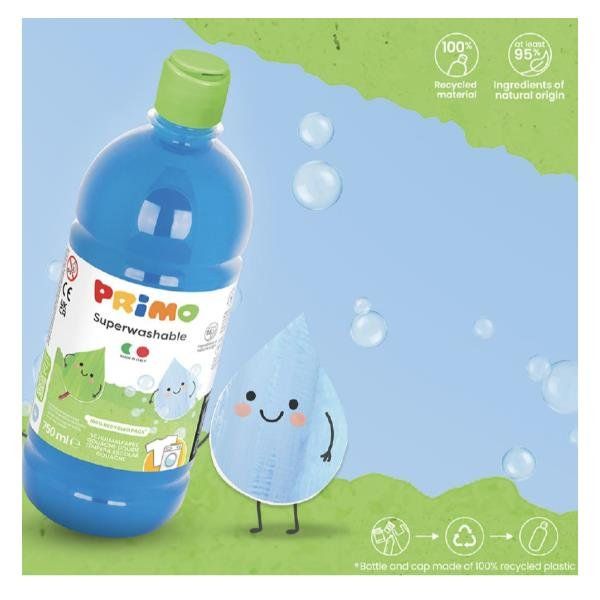 PRIMO TEMPERA SUPERWASHABLE 750ML VERDE C