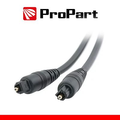 PROPART Cavo Fibra Ottica Toslink High Quality 5m - Nero