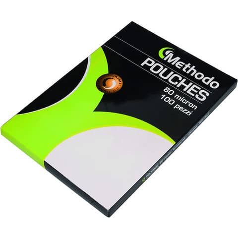 Pouches adesive per plastificatrici 2x80 µm - A4 - Methodo in conf. 100 pezzi R…