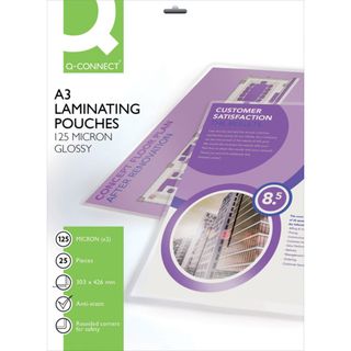 Pouches per plastificatrici Q-Connect 303x426 mm finitura lucida - 125 µm A3 - …