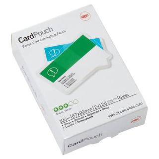 Pouches per plastificazione - badge - 67x99 mm - 2x125 micron - GBC - conf. 100…