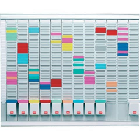 Professional Planner - 80 x 73 x 1,5 cm - 100 schede indice 1 bianche e 1000 sc…