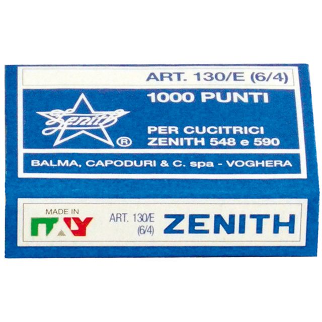 Punti Zenith 130/E S100 - 6/4 - acciaio naturale - metallo - Zenith - conf. 100…