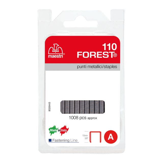 Punti metallici - 110 - 10 mm - metallo - Romeo Maestri - conf. 1008 punti