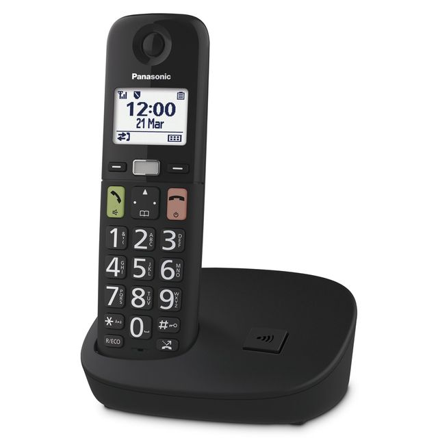 Panasonic CORDLESS TGU110EXB TASTI GRANDI BLK