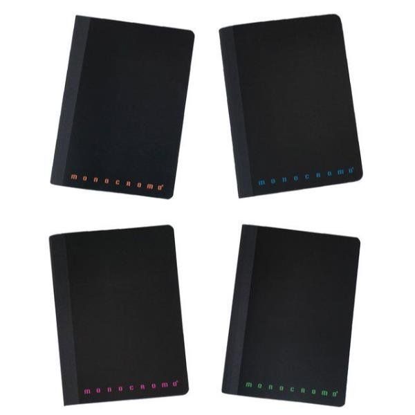 Quaderno A5 Pigna Monocromo 80 pagine rilegato a filo refe con copertina in PPL…