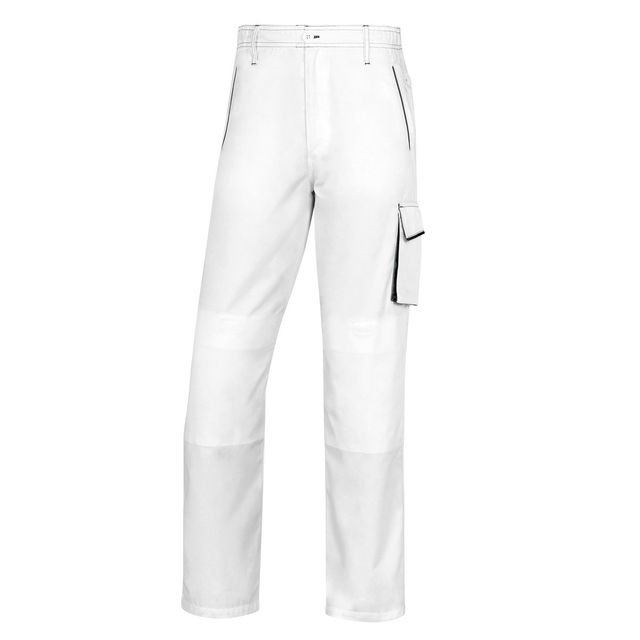 Pantalone da lavoro Panostyle M6PAN - taglia XXL - PE/cotone - bianco/grigio - …