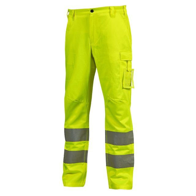 Pantaloni alta visibilitA' Vega tg XXL giallo fluo U-Power