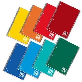 Quaderno One Color - A5+ - 4mm - 60 fogli - 80 gr - c/fori - spiralato - Blaset…