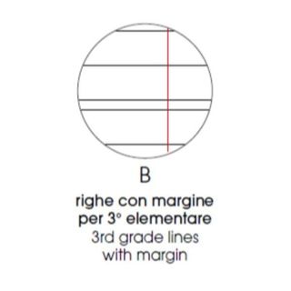 Quaderno Pigna con rilegatura a filo refe, formato A4, rigatura a quadri da 5 m…