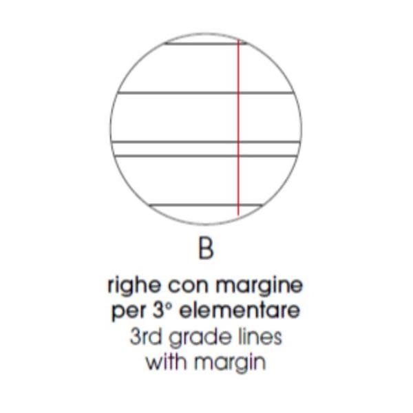 Quaderno Pigna con rilegatura a filo refe, formato A4, rigatura a quadri da 5 m…