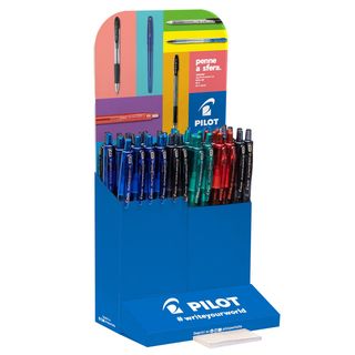 Penna a scatto Supergrip G - punta 0,7mm - colori assortiti - Pilot - expo 48 p…