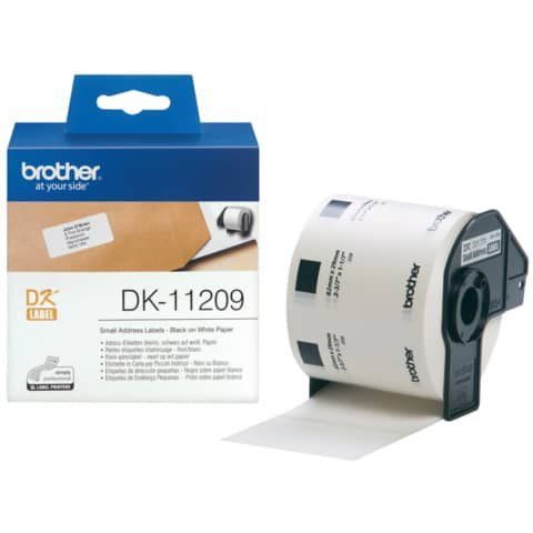 ROTOLO 800 ETICHETTE IN CARTA NERO SU BIANCO 29 MM X 62 MM