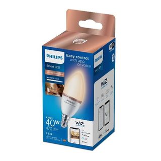 Philips - Lampadina LED - forma: C37 - satinata finitura - E14 - 4.9 W (equival…