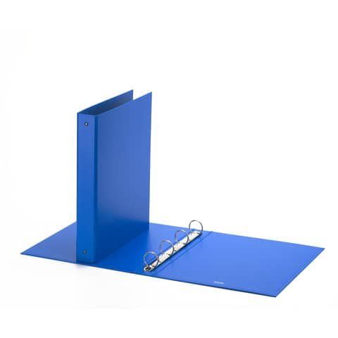 Raccoglitore Europa - 22 x 30 cm - 4 anelli tondi 30 mm - dorso 4 cm - azzurro …