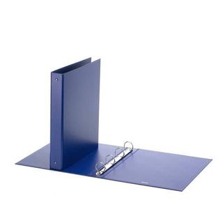 Raccoglitore Europa - 22 x 30 cm - 4 anelli tondi 30 mm - dorso 4 cm - blu - Fa…