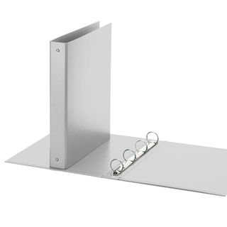 Raccoglitore Europa - 22 x 30 cm - 4 anelli tondi 30 mm - dorso 4 cm - grigio -…
