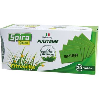 Piastrine agli oli essenziali Spira Green - conf. 30 pz - profumazione citronel…