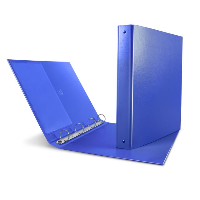 Raccoglitore Nettuno - 22 x 30 cm - 4 anelli a Q 65 mm - dorso 8,5 cm - blu - S…