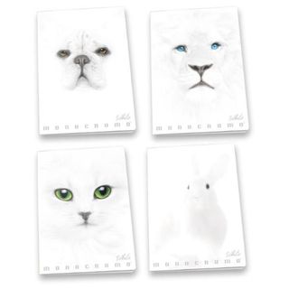 Pigna Monocromo White - Quaderno - graffettato - A4 - 19 fogli - quadrettato - …