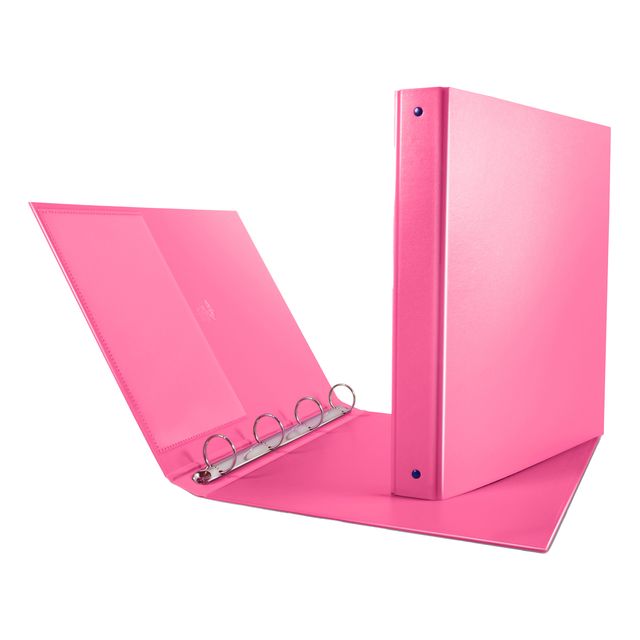 Raccoglitore Nettuno - 22 x 30 cm - 4 anelli a R 30 mm - dorso 3,5 cm - rosa - …