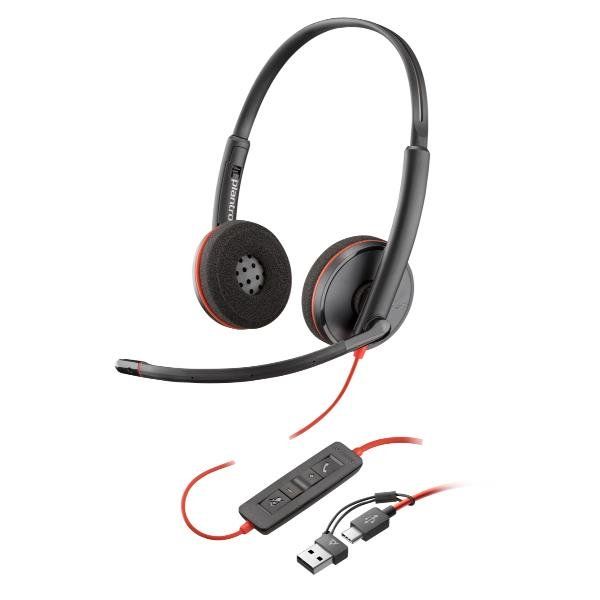 Poly Blackwire 3220 - Blackwire 3200 Series - cuffie con microfono - over ear -…