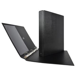 Raccoglitore Stelvio - 22 x 30 cm - 4 anelli a R 16 mm - dorso 2,5 cm - nero - …