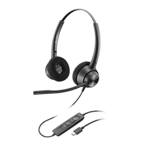 Poly EncorePro 320 - EncorePro 300 series - cuffie con microfono - over ear - c…
