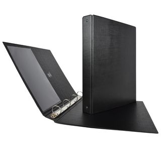 Raccoglitore Stelvio - 22 x 30 cm - 4 anelli a R 25 mm - dorso 3 cm - nero - Se…