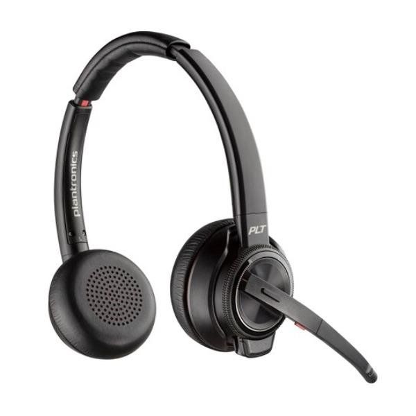 Poly Savi 8220 - Savi 8200 series - cuffie con microfono - over ear - DECT / Bl…