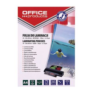 Pouches per plastificatrici Office Products 2x125 µm finitura lucida A4 - conf.…