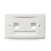 Presa Utente - PLACCA 503 PER 2 KEYSTONE BIANCA