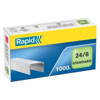 Rapid Standart - Punti metallici - 24/6 - 6 mm - zincato - pacco da 1000 - per …