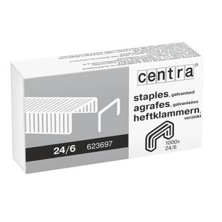 Punti metallici per cucitrice Centra 24/6 conf. 20000 punti 623697