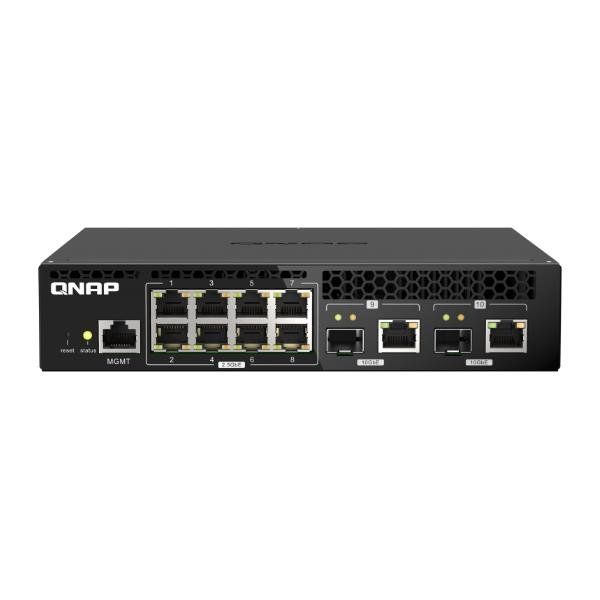 QNAP QSW-M2108R-2C - Switch - gestito - 8 x 2.5GBase-T + 2 x combo 10 Gigabit S…