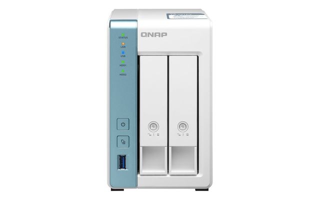 QNAP TS-231P3 - Server NAS - 2 alloggiamenti - SATA 6Gb/s - RAID 0, 1, JBOD - R…