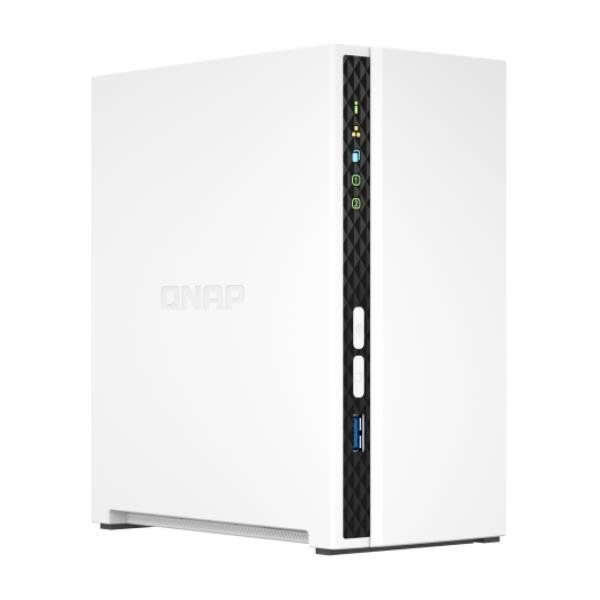 QNAP TS-233 - Server NAS - 2 alloggiamenti - SATA 6Gb/s - RAID 0, 1, JBOD - RAM…