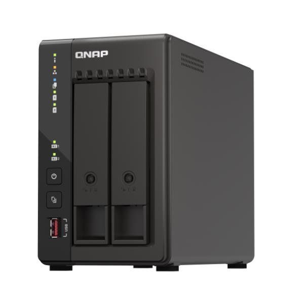 QNAP TS-253E - Server NAS - 2 alloggiamenti - SATA 6Gb/s - RAID 0, 1, 5, 6, 10,…