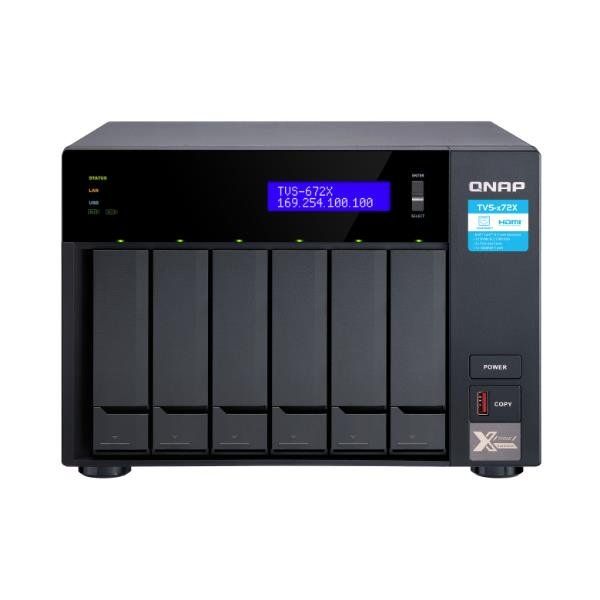QNAP TVS-H674 - Server NAS - 6 alloggiamenti - SATA 6Gb/s - RAID 0, 1, 5, 6, 10…