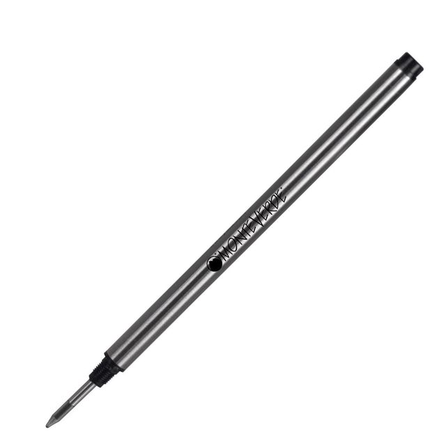 Refill in metallo per roller Montblanc - punta fine - nero - Monteverde - conf.…