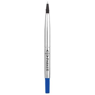 Refill roller Quink standard - punta fine - metallo - blu - Parker