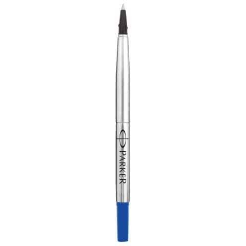 Refill roller Quink standard - punta fine - metallo - blu - Parker
