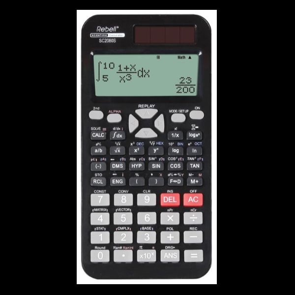 REBELL SC2080S CALCOLATRICE SCENTIFICA 417 FUNZIONI 16 CIFRE COL. NERO