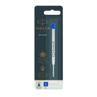 Refill sfera Quink standard - punta large - metallo - blu - Parker